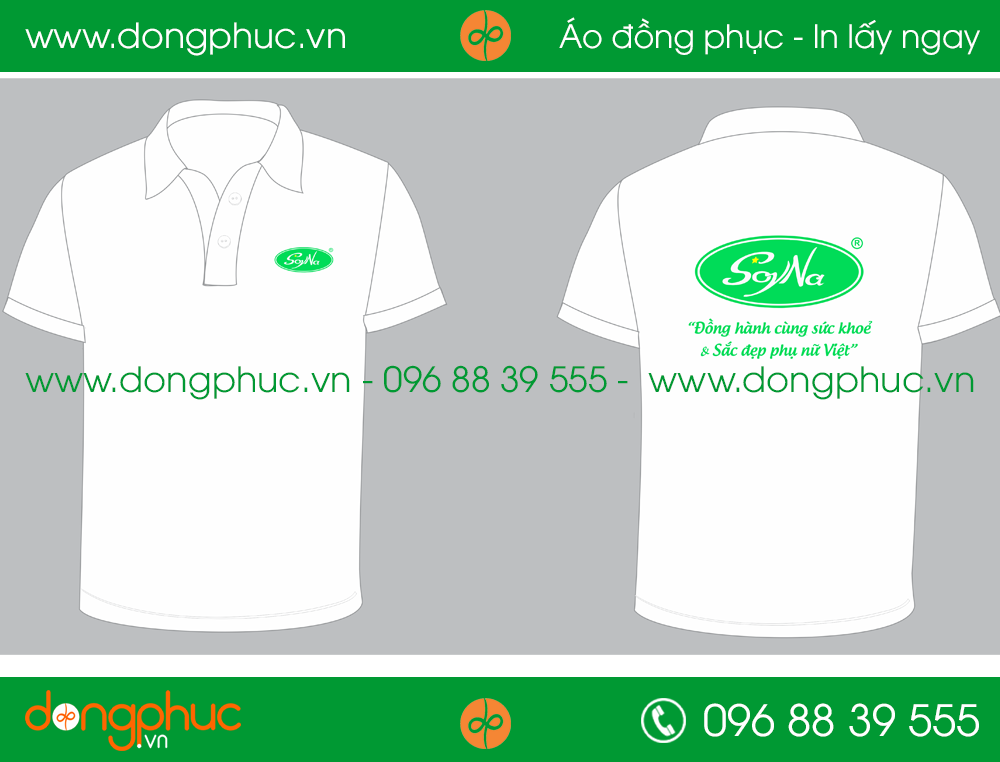 Áo phông đồng phục công ty Sona